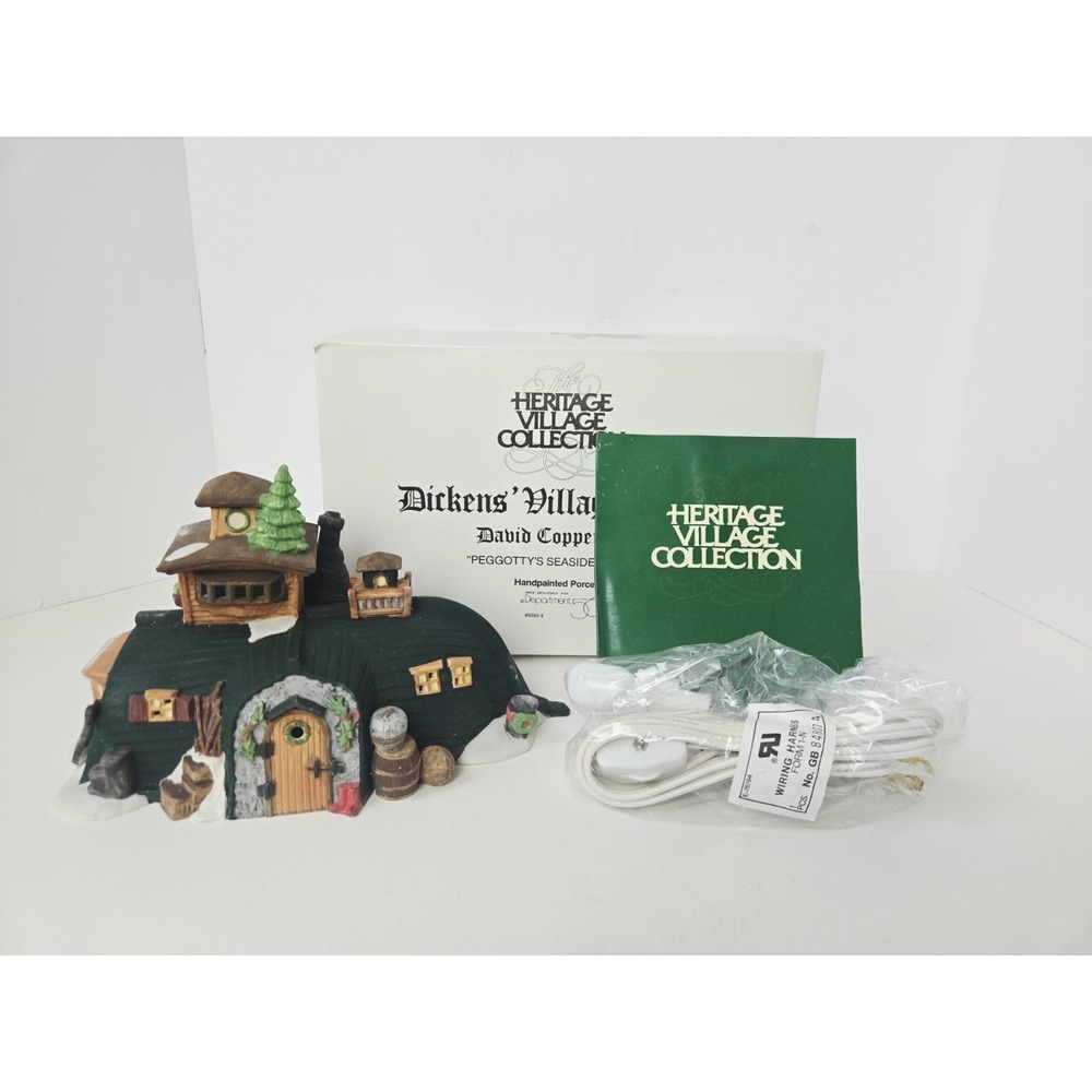 Department 56 Dickens Village Series David Copperfield Peggottys Cottage